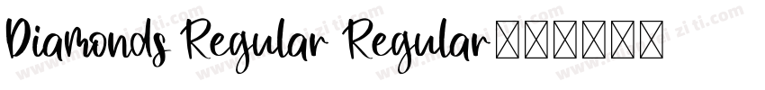 Diamonds Regular Regular字体转换